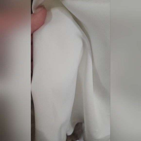 LULU'S Dance a Little Lace White Embroidered Short Sleeve Shift Dress. M NWT - Picture 11 of 16